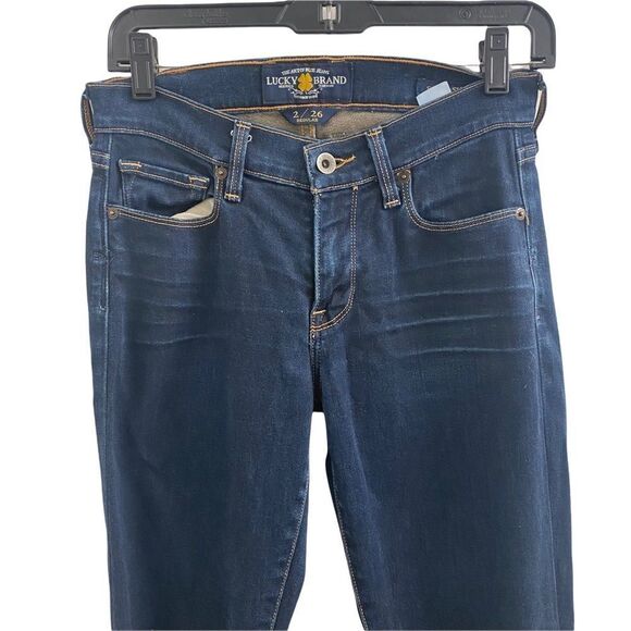Lucky Brand Sofia Skinny Dark Denim Jeans Sz 2 - Picture 2 of 10